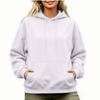 Felpa con cappuccio oversize da donna a spalle scese, manica lunga, per l'autunno