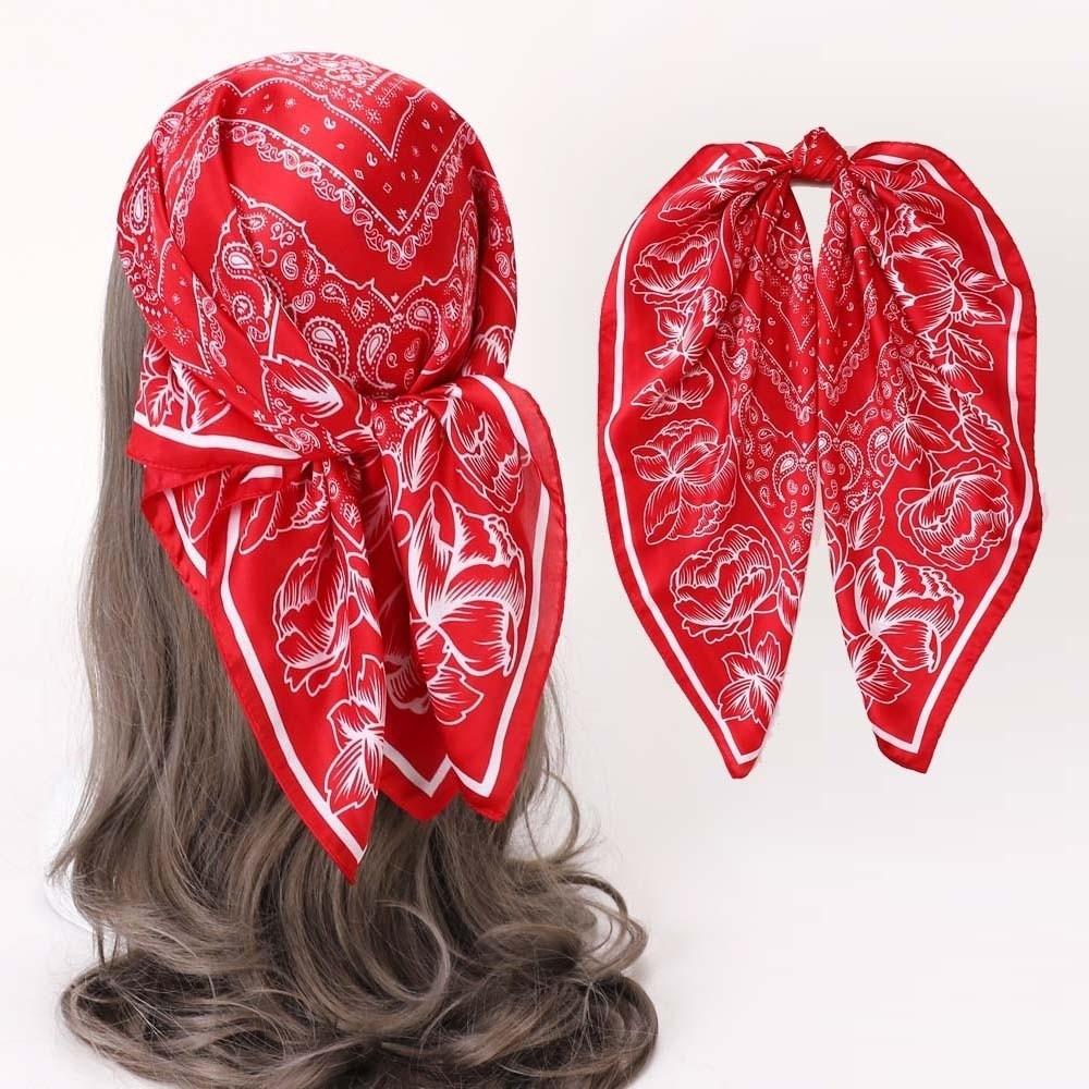 70x70CM Hijab Scarf Oversized Square Scarves Headwear Fashion Bandana Scarf