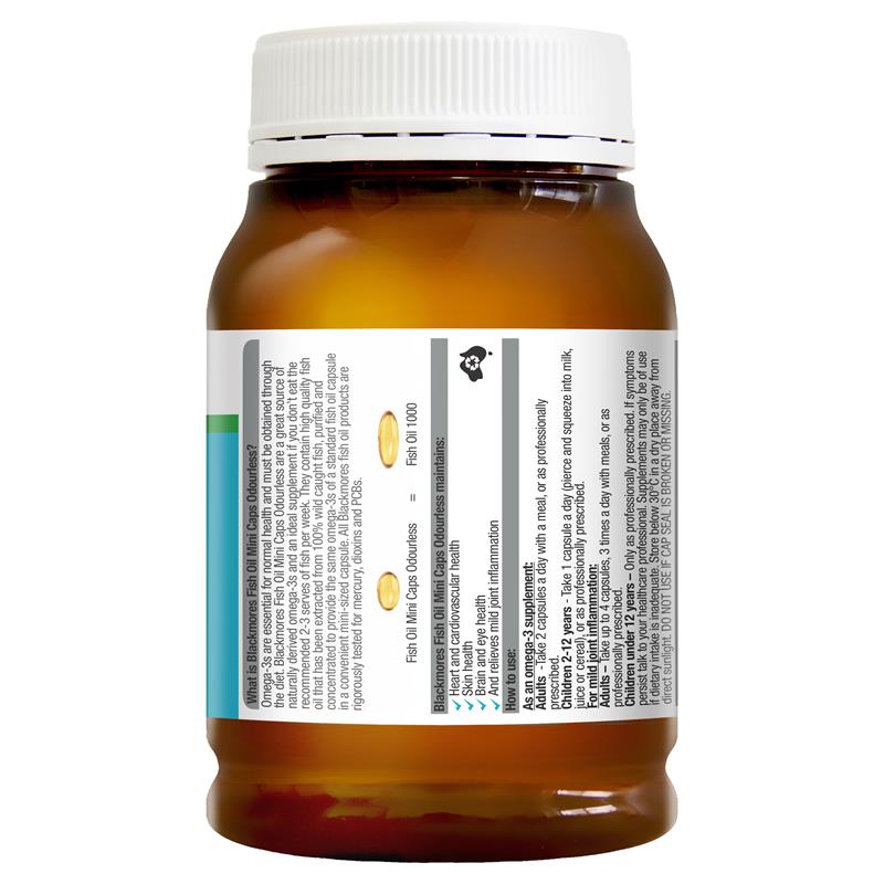 Blackmores Odourless Fish Oil 400 Mini Capsules