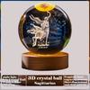 2025 Valentines Day Gift 3D Rose Crystal Ball Laser Carving Home Ornament Crafts Desktop Decor Birthday Mother Day Gift