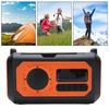 Emergency Radio Multi Function 12000mAh Solar Hand Crank AM FM WB Battery Powered with Cell Phone Ch