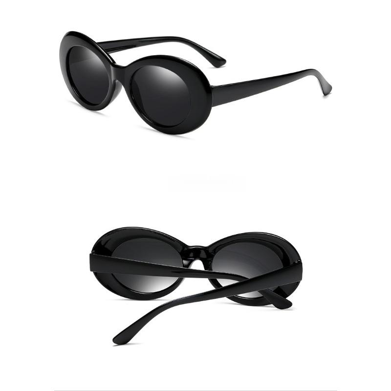 Oval Sunglasses Fashion Retro Oval Style Woman Ladies Sun Glasses UV400 Oculos De Sol Funny Photo Props Glasses