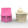 3D Angel Girl Flower Pot Silicone Mold Candle Holder Resin Mold DIY Storage Box