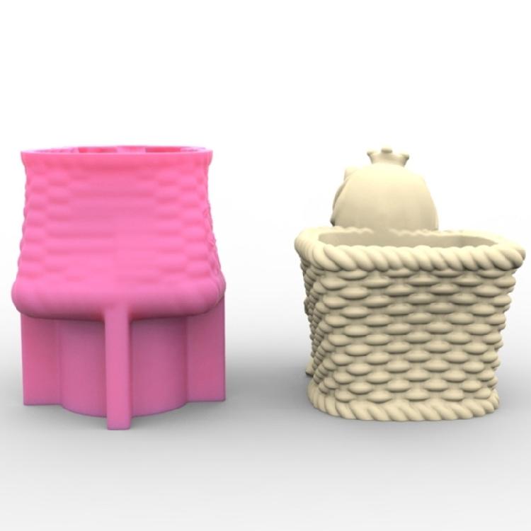 3D Angel Girl Flower Pot Silicone Mold Candle Holder Resin Mold DIY Storage Box