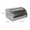 Bread Box Keeper Holder Multipurpose Container with Roll Lid for Bakery Cafe