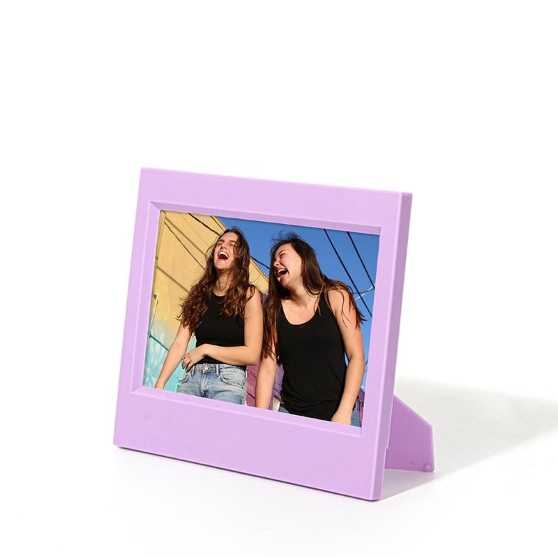 Reusable Resin Picture Frame 5Inch Vertical Or Horizontal Display Minimalists Photo Holder Frame For Gift And Room Decors