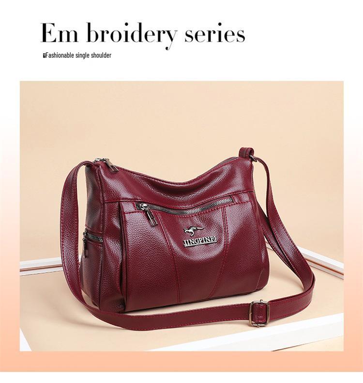 Women's 2025 Large Capacity Messenger Bag - New Fashionable Shoulder Bag for Moms