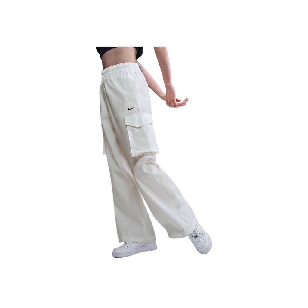 Nike Sportswear Everything Woven Fashionable Versatile Comfortable Cargo Pants Women Pants White HM6977-133