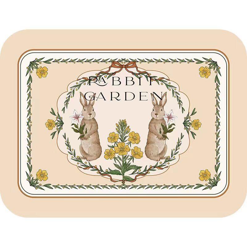 Printed Dish Drying Mat Desk Drain Pad Heat Resistant Counter Top Mats Kitchen Placemat  Absorbent Drain Pad Home Rugs Supplies