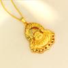 Men's Maitreya Buddha Gold Pendant Necklace
