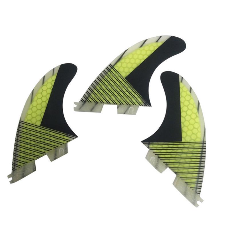 

Ласты из стекловолокна Honeycomb FCS2 Ласты G5 Fin Доска для серфинга Ласты для серфинга G5 жёлтый