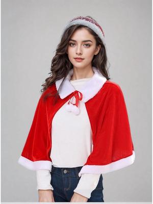 Weihnachtsmann Performance Schal und Umhang - Weihnachts-Rollenspielkostüm für Erwachsene und Kinder
