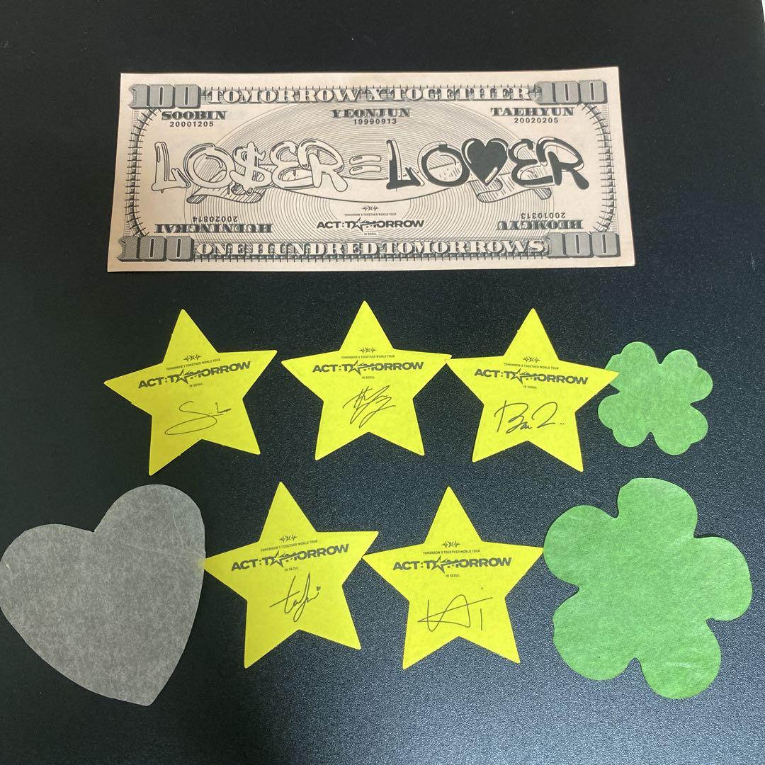 

[Б/У] txt Сеульский концерт Падающий объект Карта Рузараба Звезда Клевер