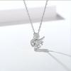 Korean Little Swan Rhinestone Pendant Necklace - Versatile Light Luxury Choker for Women, Perfect Valentine's Day Gift