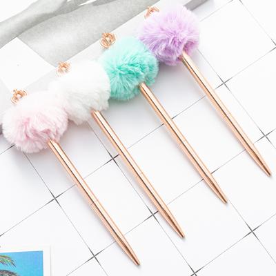 1 Piece Shiny Metal Crown Bird Flamingo Ball Ballpoint Pen Interesting Ballpoint Pen School Stationery School Office Supplies