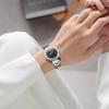 OLEVS Women's Quartz Wristwatch Stainless Steel Diamond Dial Luminous 30M Water-Resistant Stylish Cute Business Gift Black