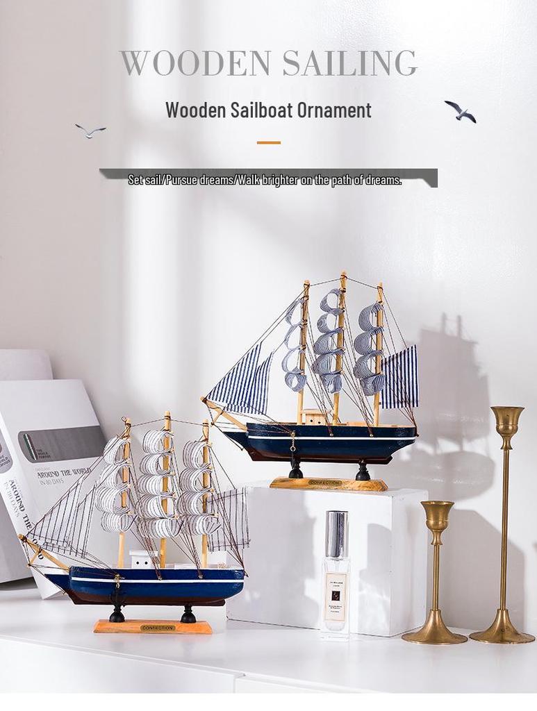 Sailboat Ornament: Creative Home Décor for Living Room, Wine Cabinet, Graduation Gift, or Office Desktop