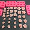 9 Cavity Rose Flower Silicone Molds Candy Clay Mould Chocolate Party Baking Wedding Cupcake Topper Fondant Cake Decorating Tools