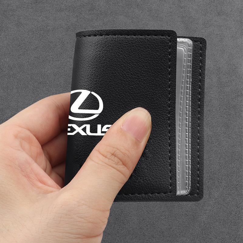 Ultra-Thin Car Driver License Bag ID Card Leather Cover For Lexus F-SPORT ES RX NX LS UX LM LX GX LC RZ IS CT GS RC HS SC TX LBX