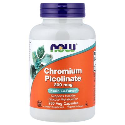 Chromium Picolinate 200mcg Veg Capsules, 250 Count
