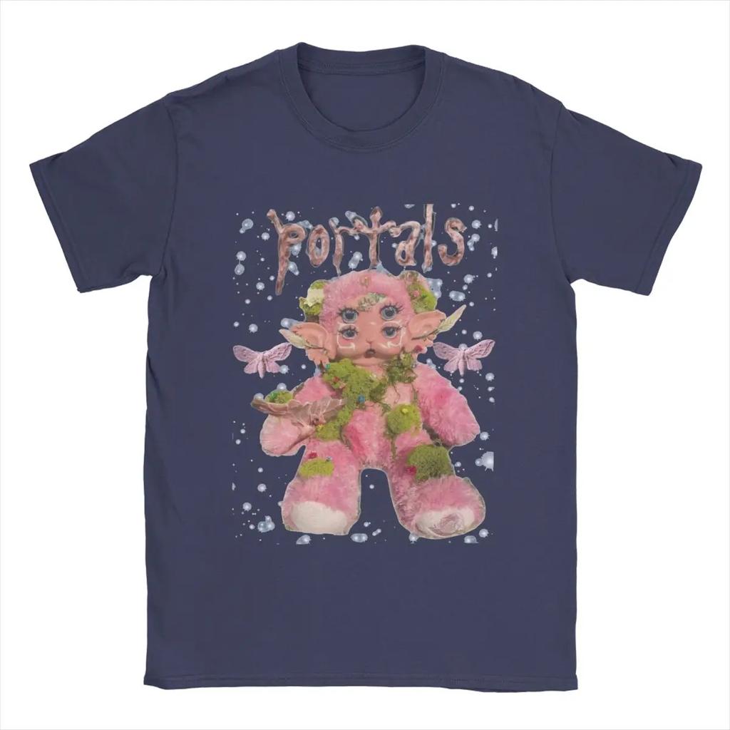 Men's T-Shirts Melanie Martinez Portals Vintage Cotton Tees Short Sleeve T Shirt Crewneck Tops Graphic