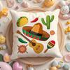 Cinco De Mayo Mexico May 5Th Cushion Cover Plush Fabric Soft Double-Sided Printed Sofa Warm Winter Home Gift Pillow Case
