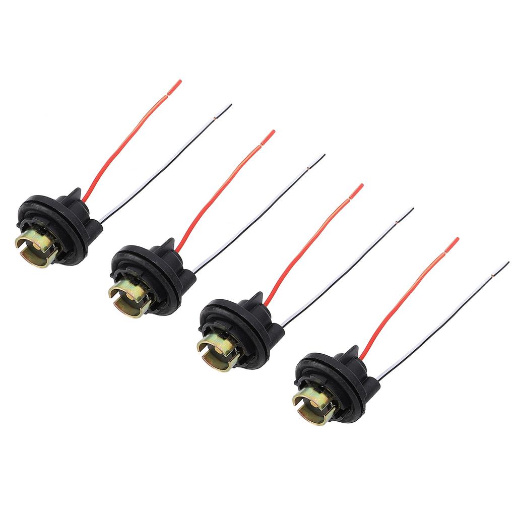 4er-Pack Rücklichtfassung, vorverdrahtet, wasserfest, DC12 bis 24 V, 1156 BA15S Rücklicht-Birnenfassung