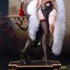 Beautiful 1/6 Scale Anime Figure Chinese Cheongsam Phoenix Design With Real Fishnet Stockings Furry Shawl For Anime Collectors