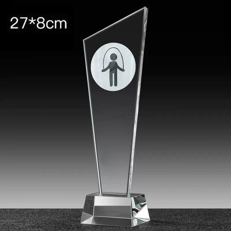 Metal Medal Sports Ball Games for Table Tennis, Marathon Athletic Games, Home Decor Award Souvenir, Carving Crystal Trophy, New