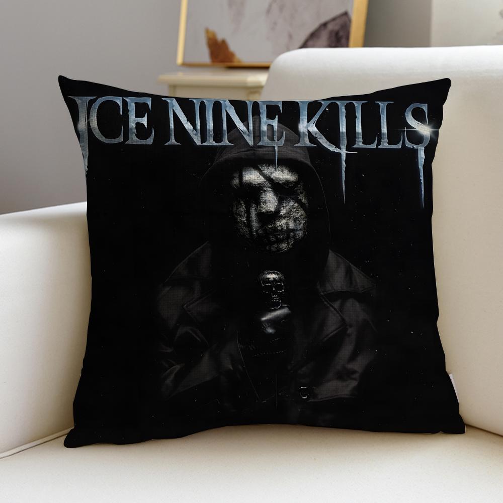 Metal IIce Nine KillsS Cushion Cover Breathable and skinfriendly linen pillowcase square removable and washable cushion
