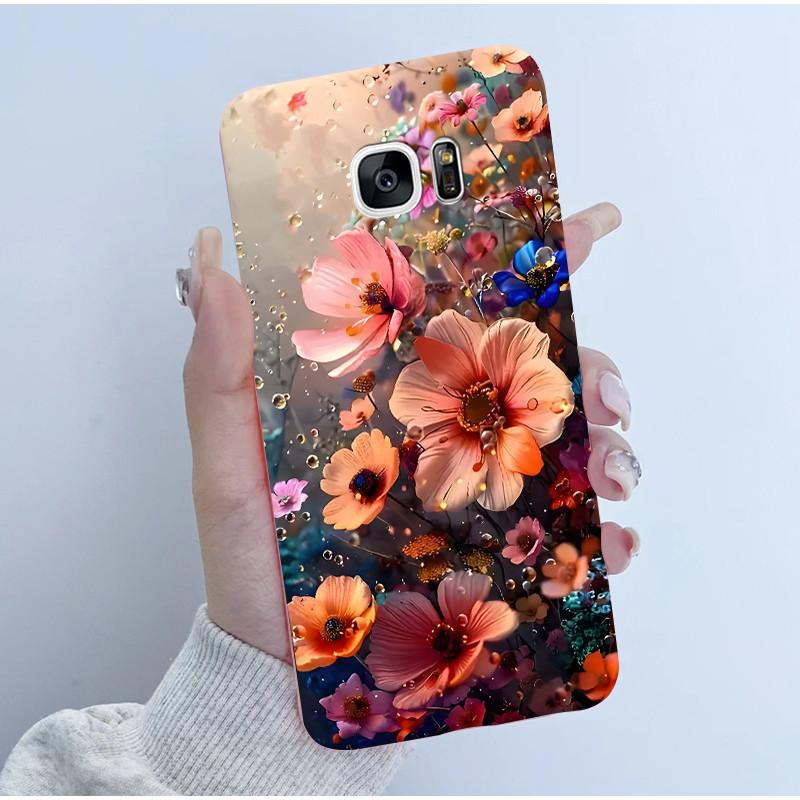 For Samsung Galaxy S7 S7Edge Case Soft TPU Silicone Cover Cute Astronaut Panda Phone Case For Samsung S7 S 7 Edge Coque Funda