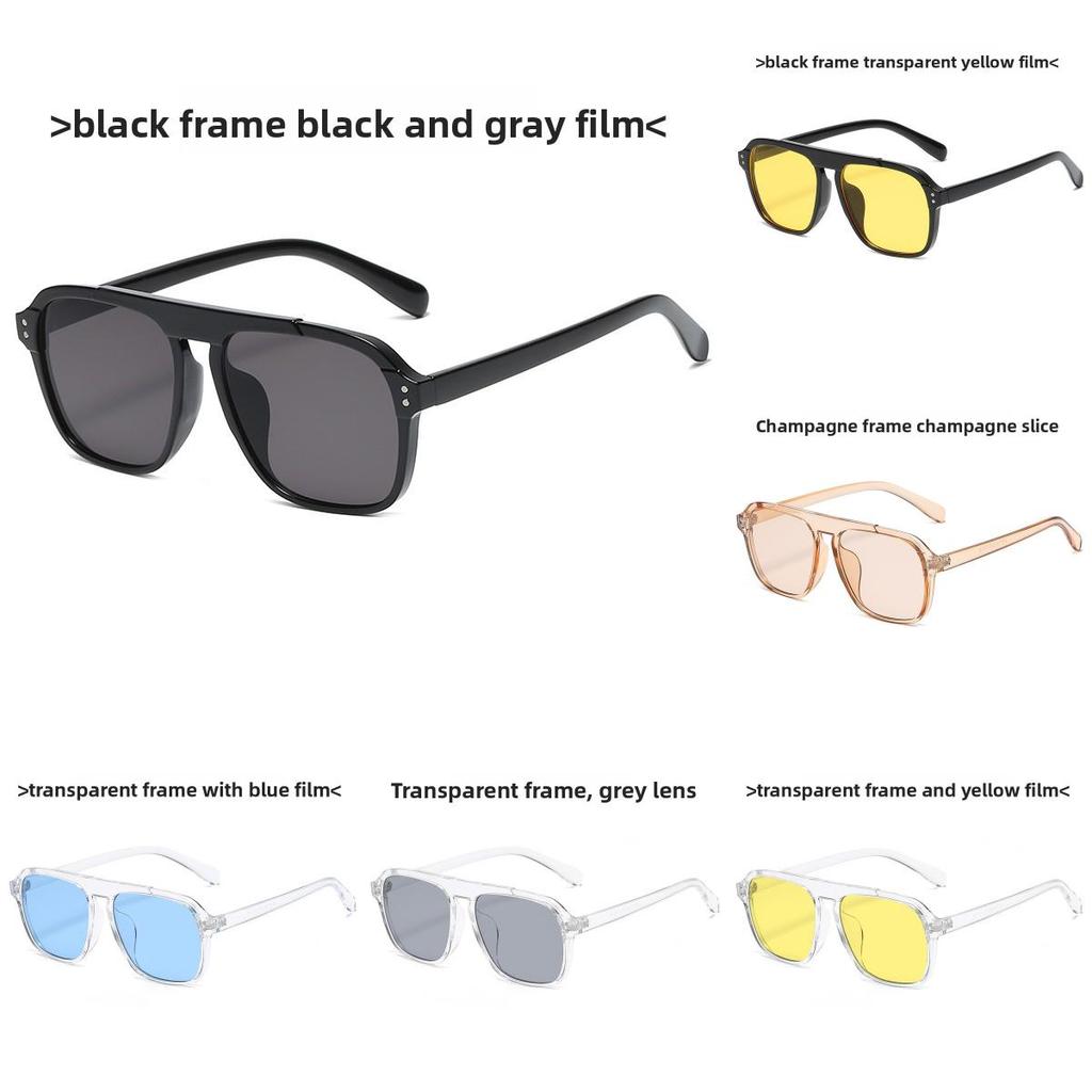 Fashion Square Sunglasses With Uv400 Protection For Outdoor Travel And Stylish Wear