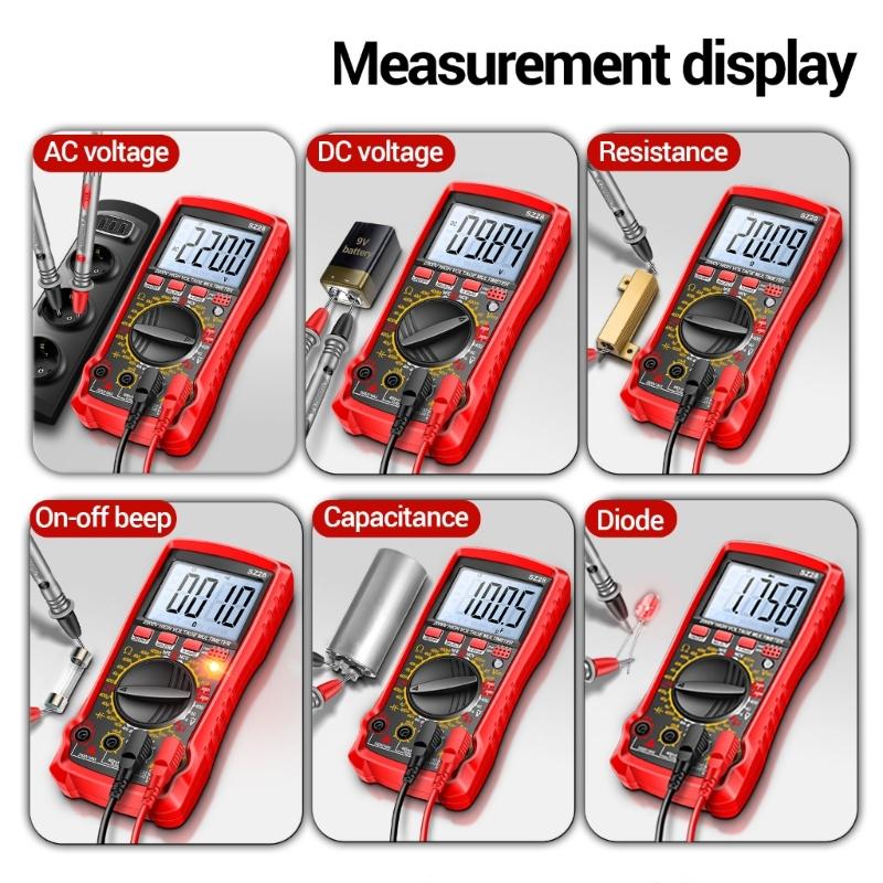 High Accuracy Digital Multimeter 2000V Automotive Tool For Automotive Repair With Backlit Screen And Accurate Readings