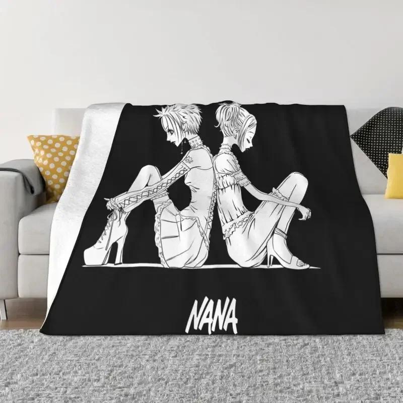Breathable Soft Flannel Autumn Japanese Harajuku Anime Manga Throw Blanket for Couch Office Bedding Nana Osaki Blankets