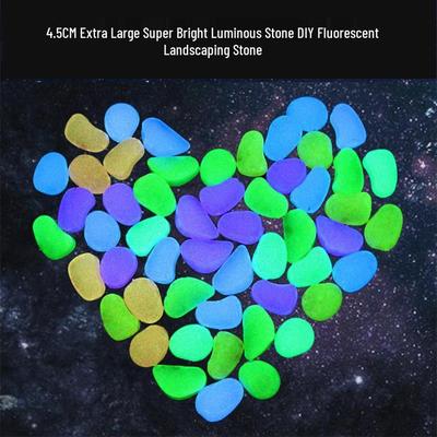 Gros Galets Lumineux de 4,5 cm pour Aquarium & Aménagement Paysager de Jardin