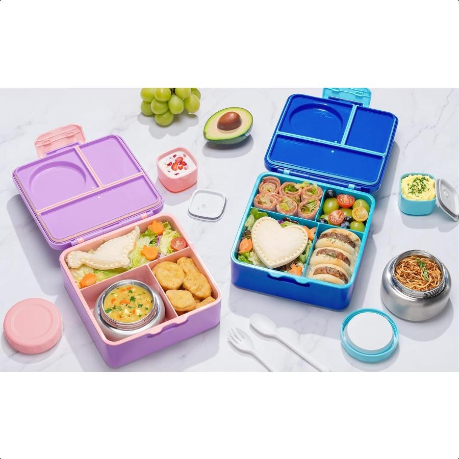 Fimibuke Bento Box for Adult BPA Free Leakproof Toddler Lunch Box with 85oz Insulated Food Jar Utensils Sauce Jar Dishwasher United States 68298₽