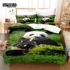 3pcs Duvet Cover Set, Panda 3D Bedding Set, Soft Comfortable Breathable Duvet Cover, For Bedroom Guest Room Decor