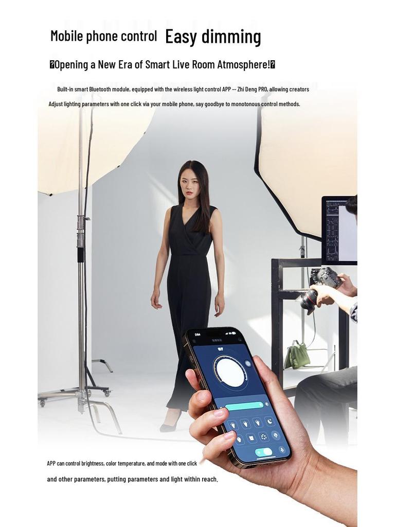 300W Yingbang LED Soft Beauty Fill Light for Photography & Live Broadcast