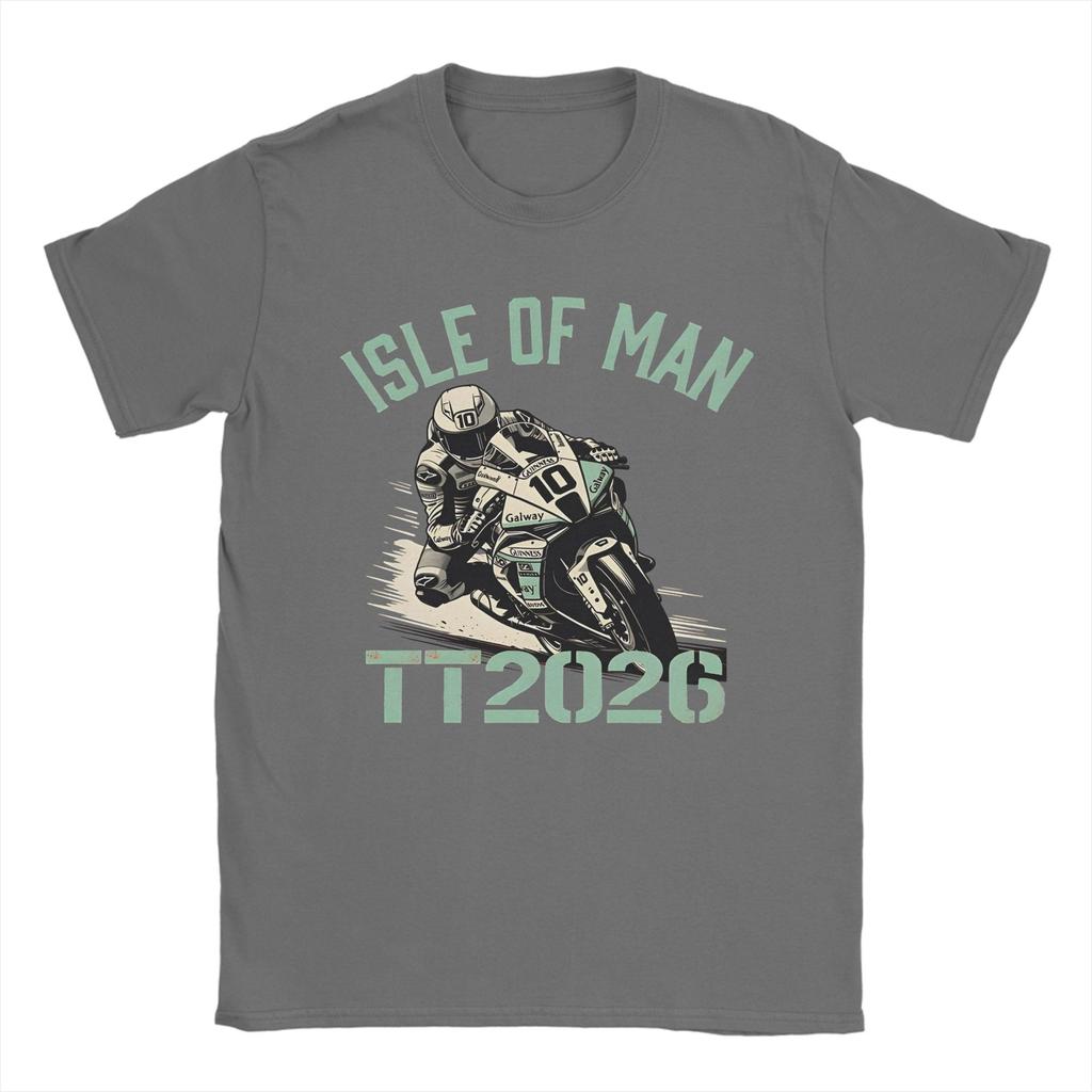 Motorcycle Sport Isle of Unisex TT Races  T Shirt Unisex  Vintage T Shirts Summer O Neck Harajuku Tees Design Oversize Clothing