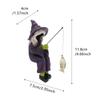 Halloween Witch Fishing Resin Crafts Decor For Aquariums Fish Tank Figurine Halloween Decorations Stylish Unique Gifts