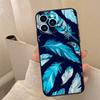 Feather Phone Case For iPhone 16 15 14 13 11 12 17 Pro Max mini 15 16 Plus 16e 17 Air Cover Coque