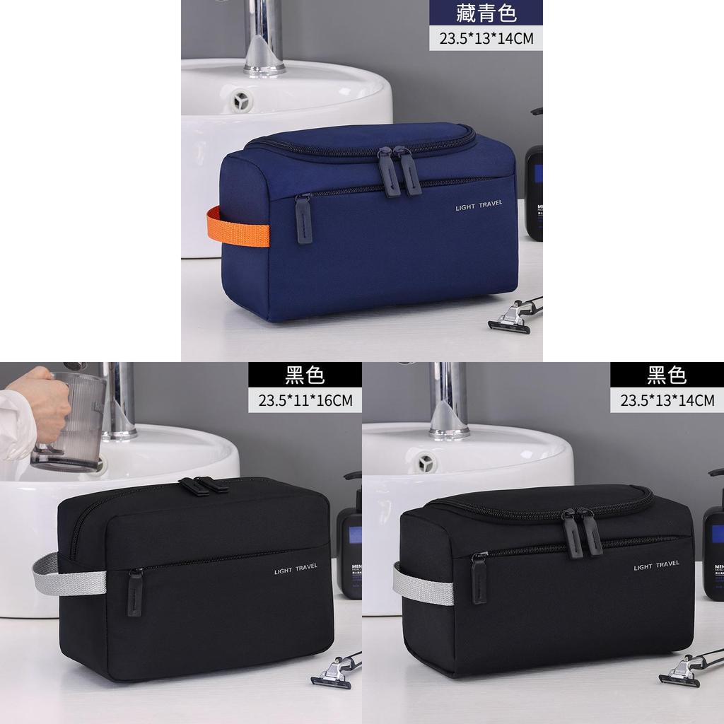 Business Travel Toiletry Bag With Oxford Cloth Material For Portable Organizing On Commutes
