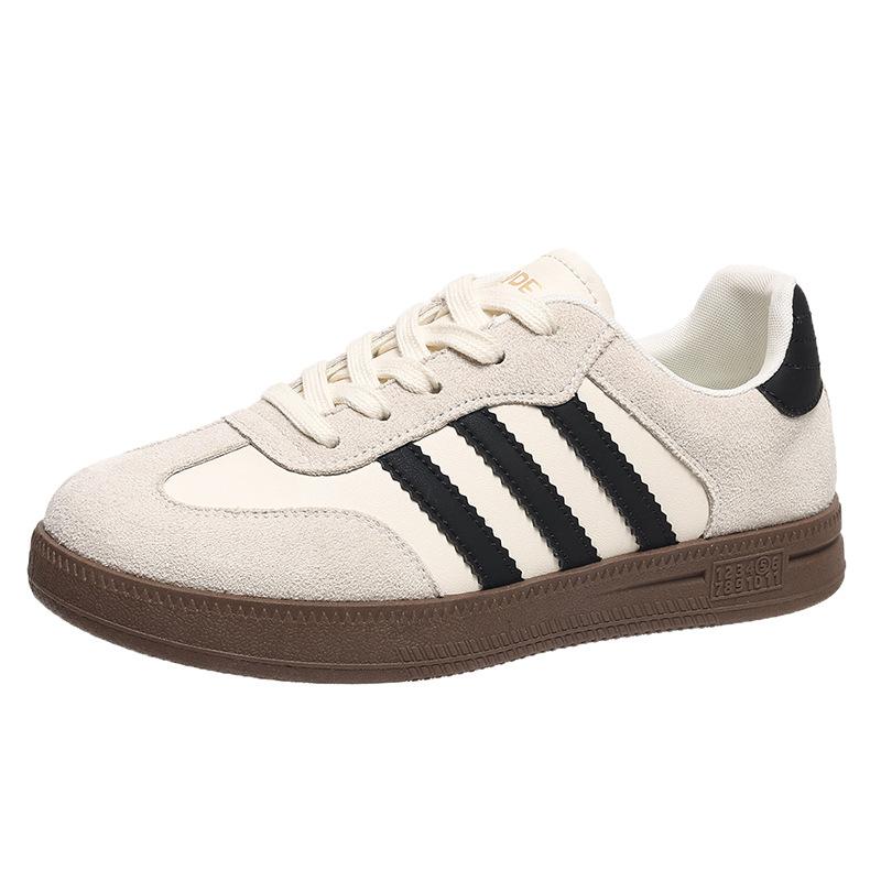 2025 new autumn German training shoes women's versatile flat-bottomed casual sports board shoes fashion casual versatile white shoes women