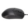 Heated Mouse 3 Levels Adjustable Black Ergonomic 1600DPI Wired Heating Mouse for Windows for OS X System Desktop Laptop