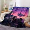 1pc Blanket - Gorillaz band Print Design,Lightweight Blanket for Sofa,Bed- Soft &Warm,Gift for All Seasons