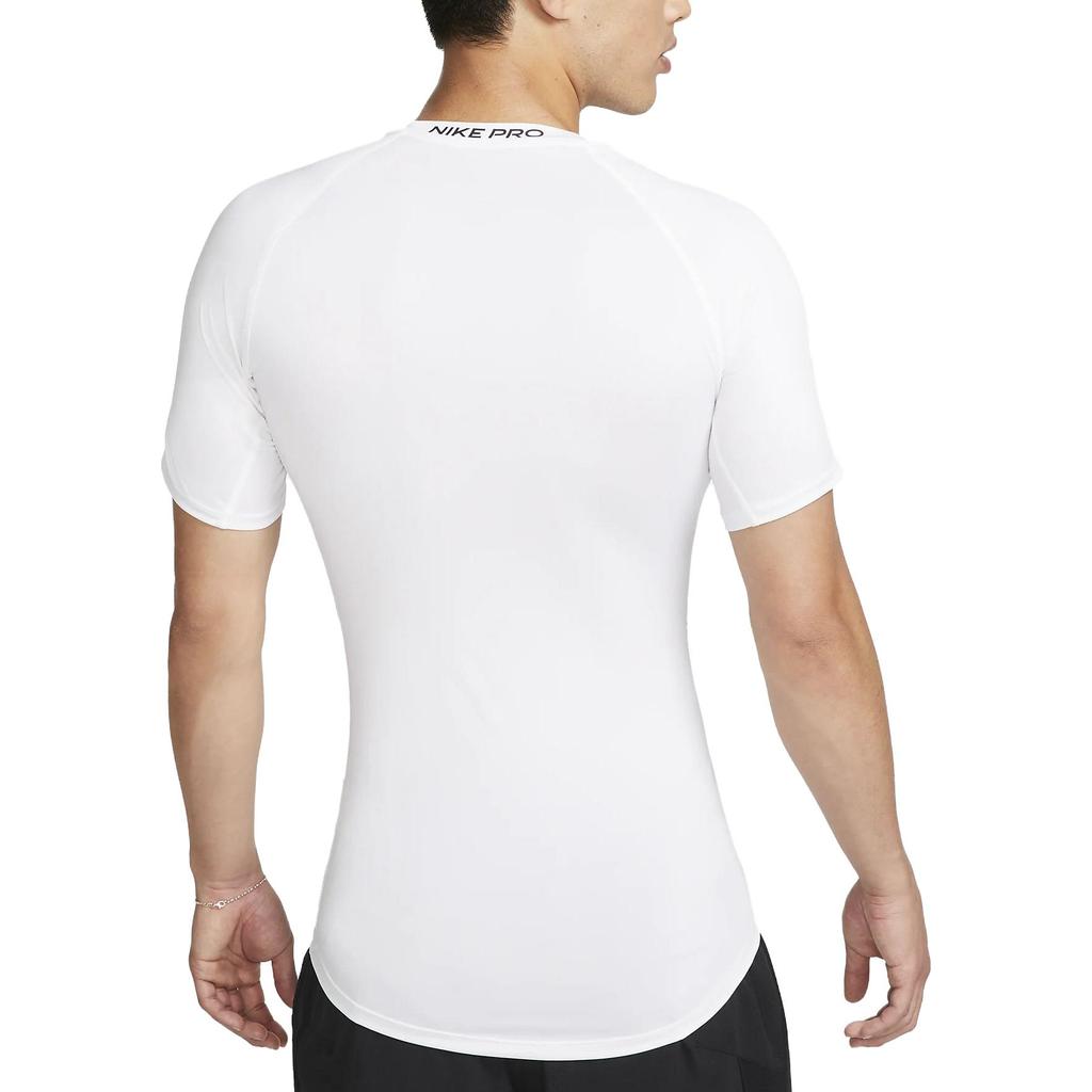 Nike Pro Men's Dri-FIT Tight Short-Sleeve Fitness Top White FB7933-100