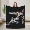 Metroids Hero Game Blankets Flannel Vintage Breathable Throw Blanket for Bed Sofa Winter