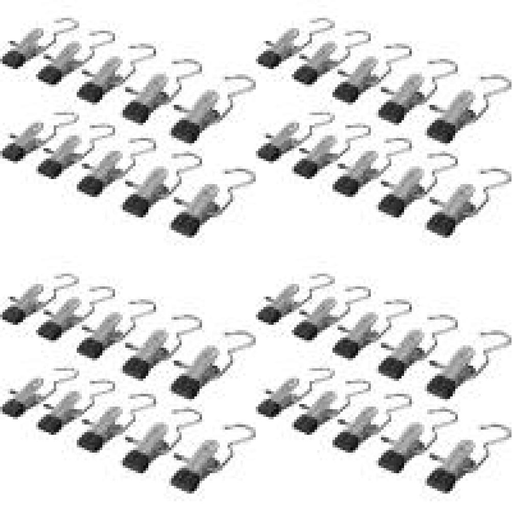 

10 шт., компактные зажимы для прищепок, противоскользящий крючок для домашних путешествий (Черный 10 шт.)