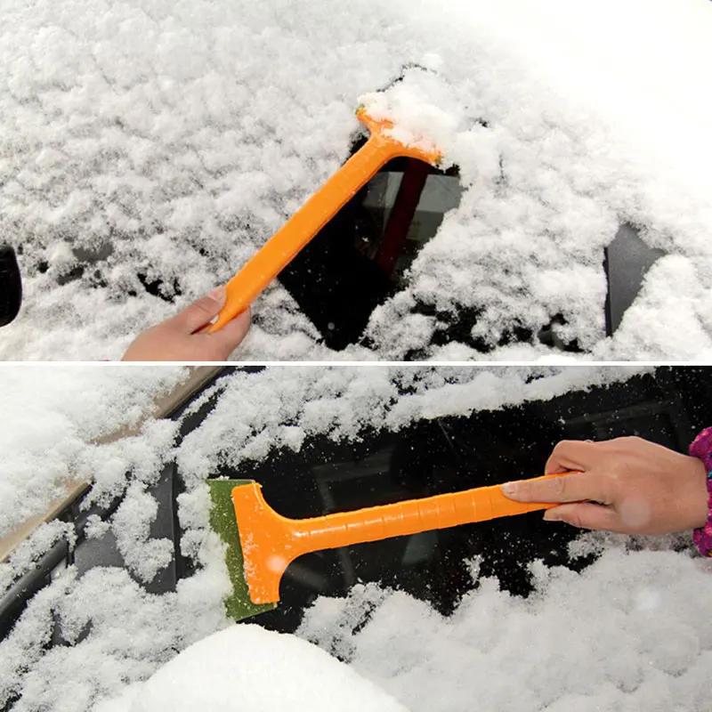1/2x Snow Removal Scraper Dismantling Car Windshield for All Auto Parts Durable Car Snow Shovel Ice Shovel Window Cleaning Tool