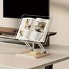 Adjustable Acrylic Reading Stand - Multi-Angle Desktop Holder for Books, Tablets, Laptops & Writing Boards,Transparent Bookstand